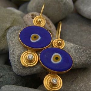 Evil eye earrings 🧿